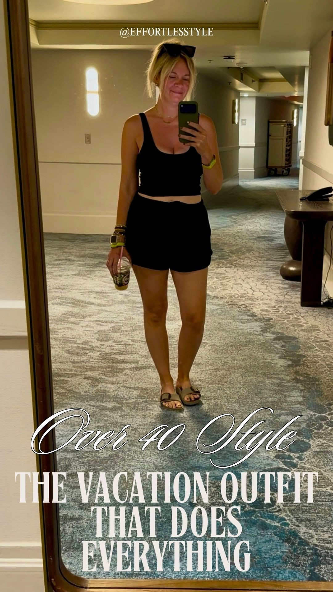 The most worn outfit of my entire Hawaii trip ✨ Black tank + black shorts + Birkenstocks. Simple, comfortable, and on repeat all week. Everything linked below! 👇

#LTKootd #LTKOver40 #LTKTravel