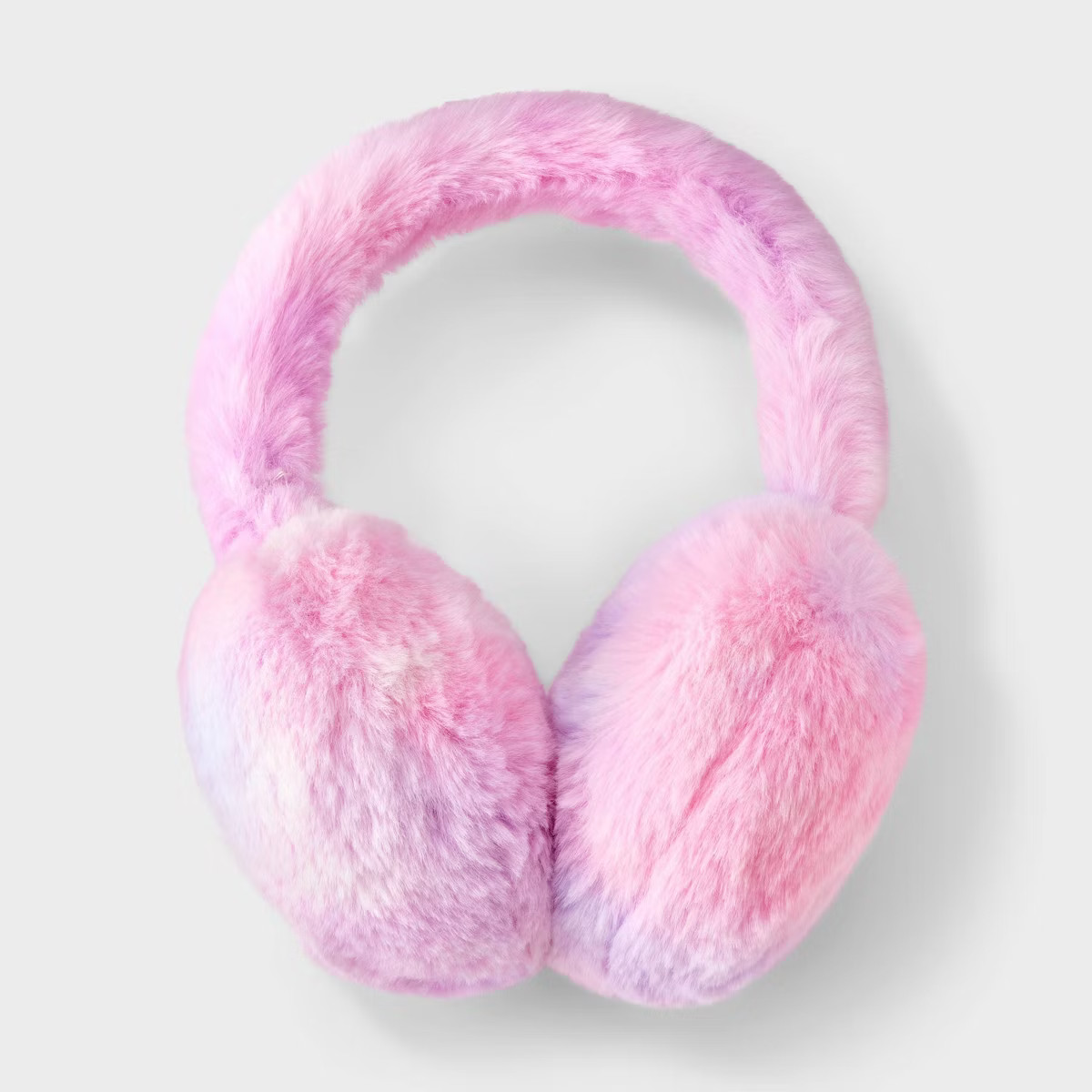 Girls' Faux Fur Earmuff - Cat & Jack™ Pink/Purple/Cream | Target