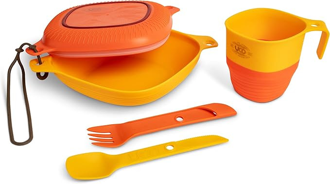 UCO 6-Piece Camping Mess Kit with Bowl, Plate, Camp Cup, and Switch Spork Utensil Set | Amazon (US)