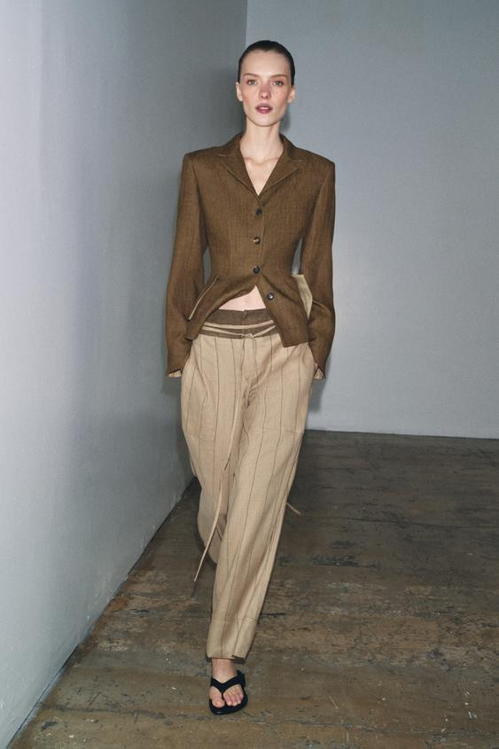 ZW COLLECTION LINEN BLEND BLAZER | Zara US