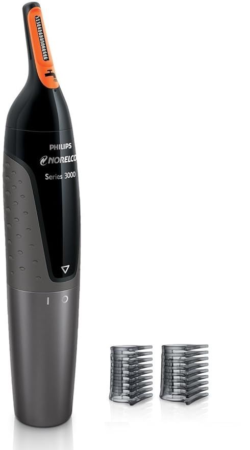 Philips Norelco Nose trimmer Series 3300, nose and eyebrows, 2 eyebrow combs, NT3355/49 | Amazon (US)
