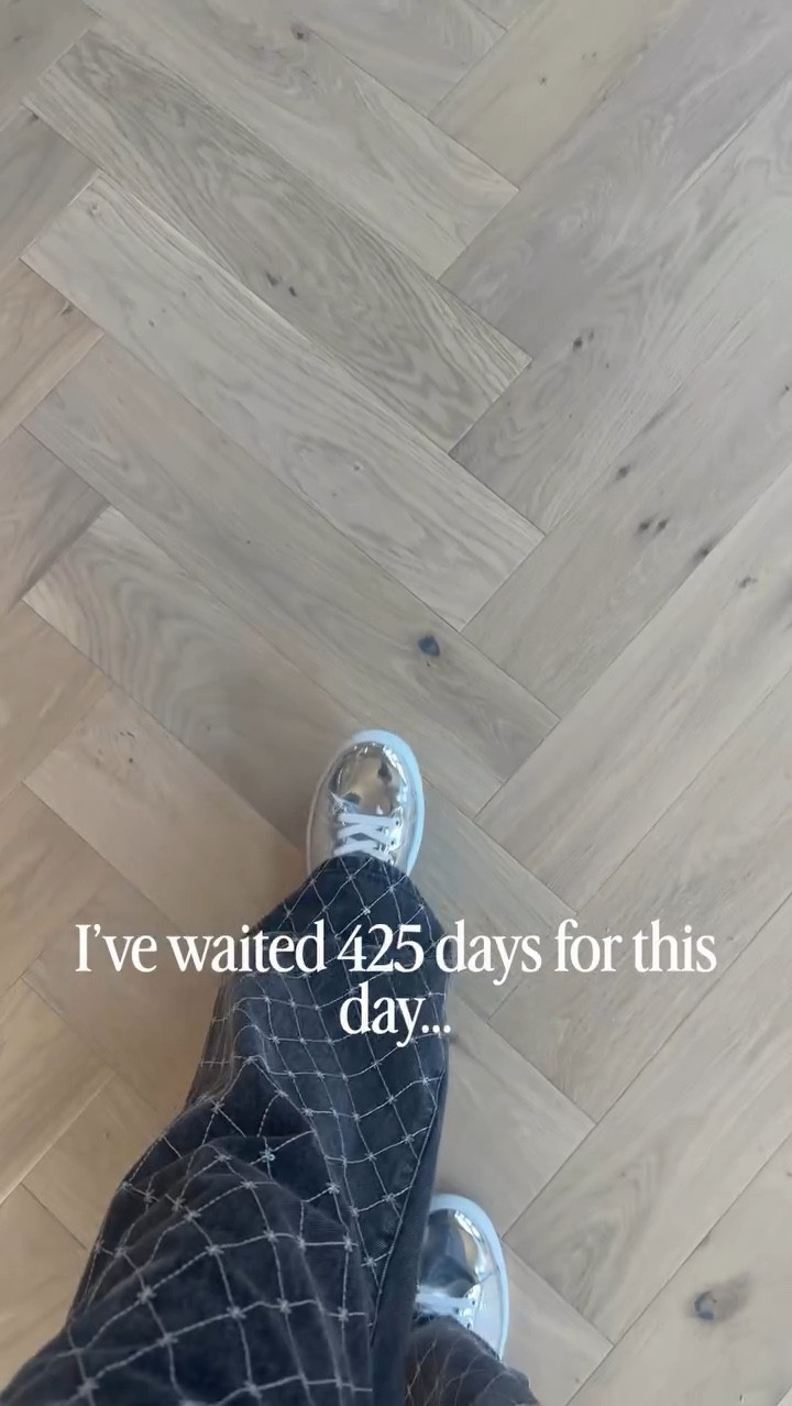 This didn’t happen overnight.

425 days of waiting, choosing, and trusting the process—
and now we’re here.

Next up: the stairs. 🪜