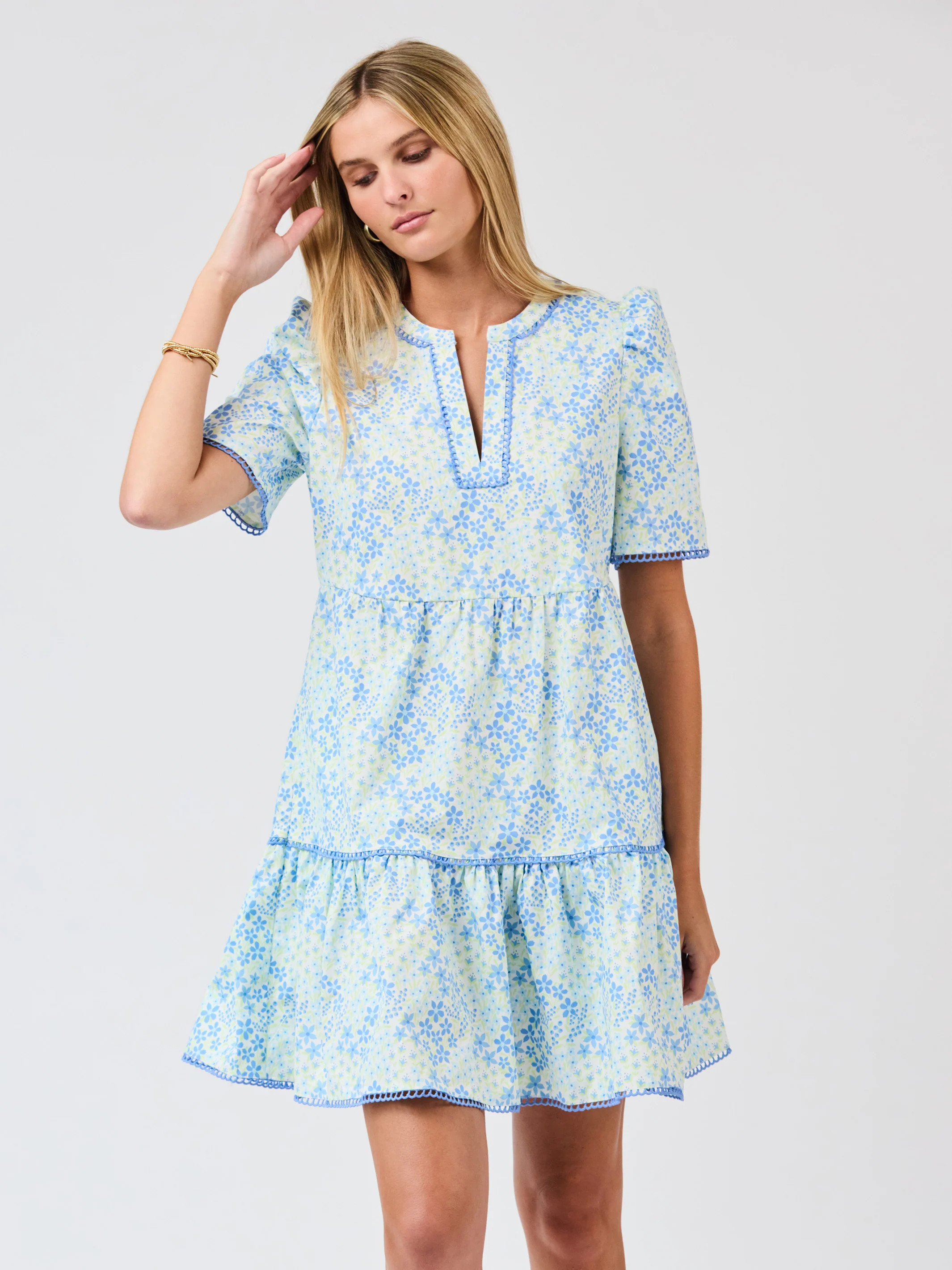 Adelyn Dress | Larkspur Fields Blue | Mary Square