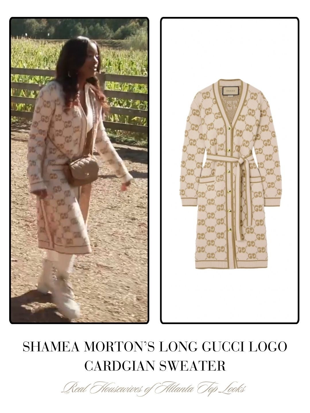 Shamea Morton’s Long Gucci Cardigan