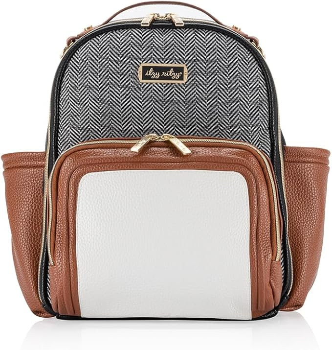 Itzy Ritzy Mini Diaper Bag Backpack – Chic, Compact Mini Plus Backpack with Changing Pad, 10 Po... | Amazon (US)