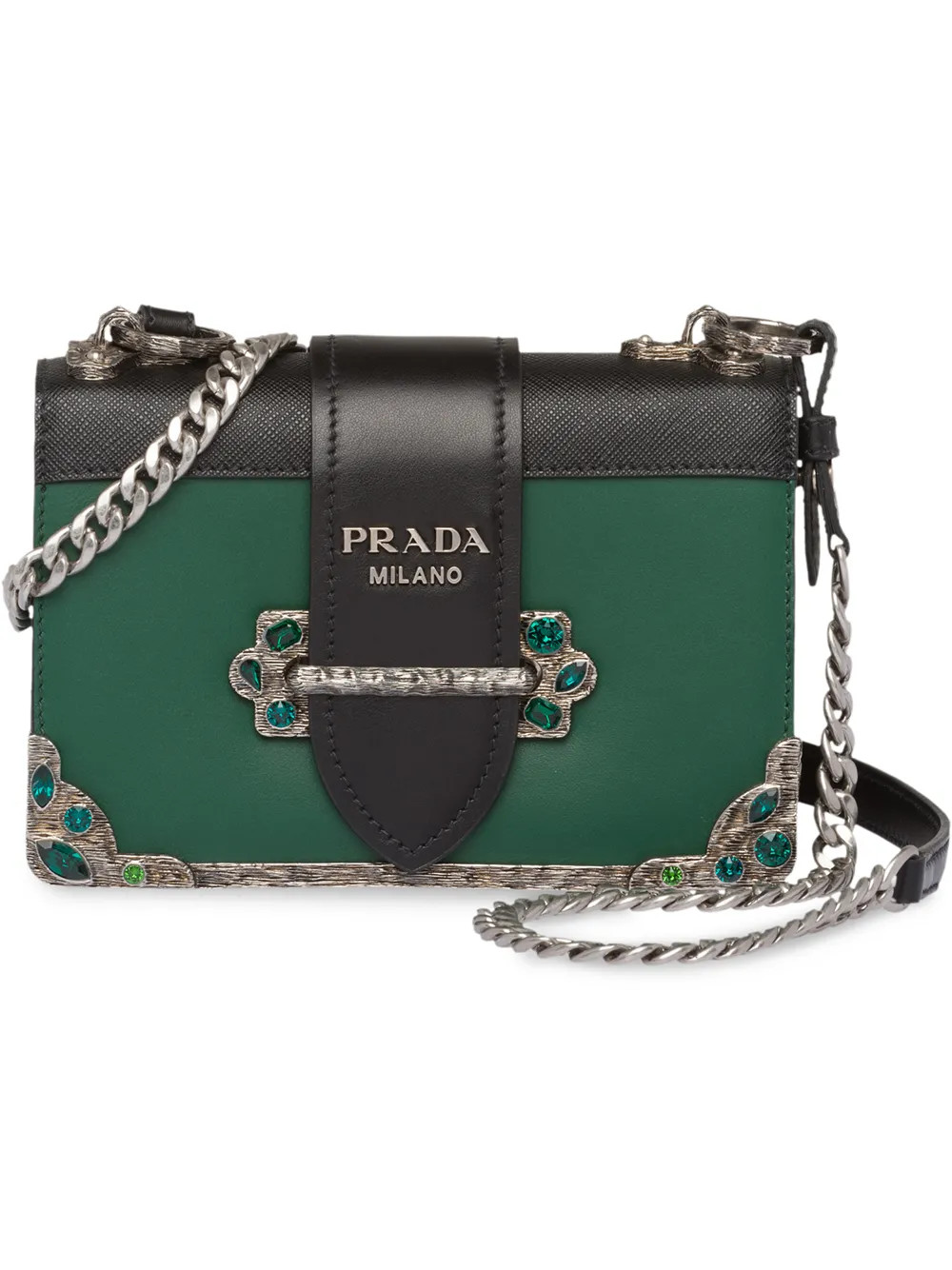 Prada Cahier bag - Green | FarFetch Global