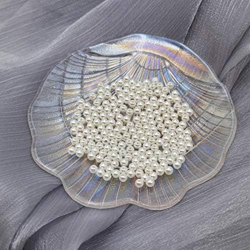 INSPIRELLE 4500pcs 5mm Ivory Art Faux Pearl Beads ABS Round Loose Spacer Beads for DIY Craft Neck... | Amazon (US)