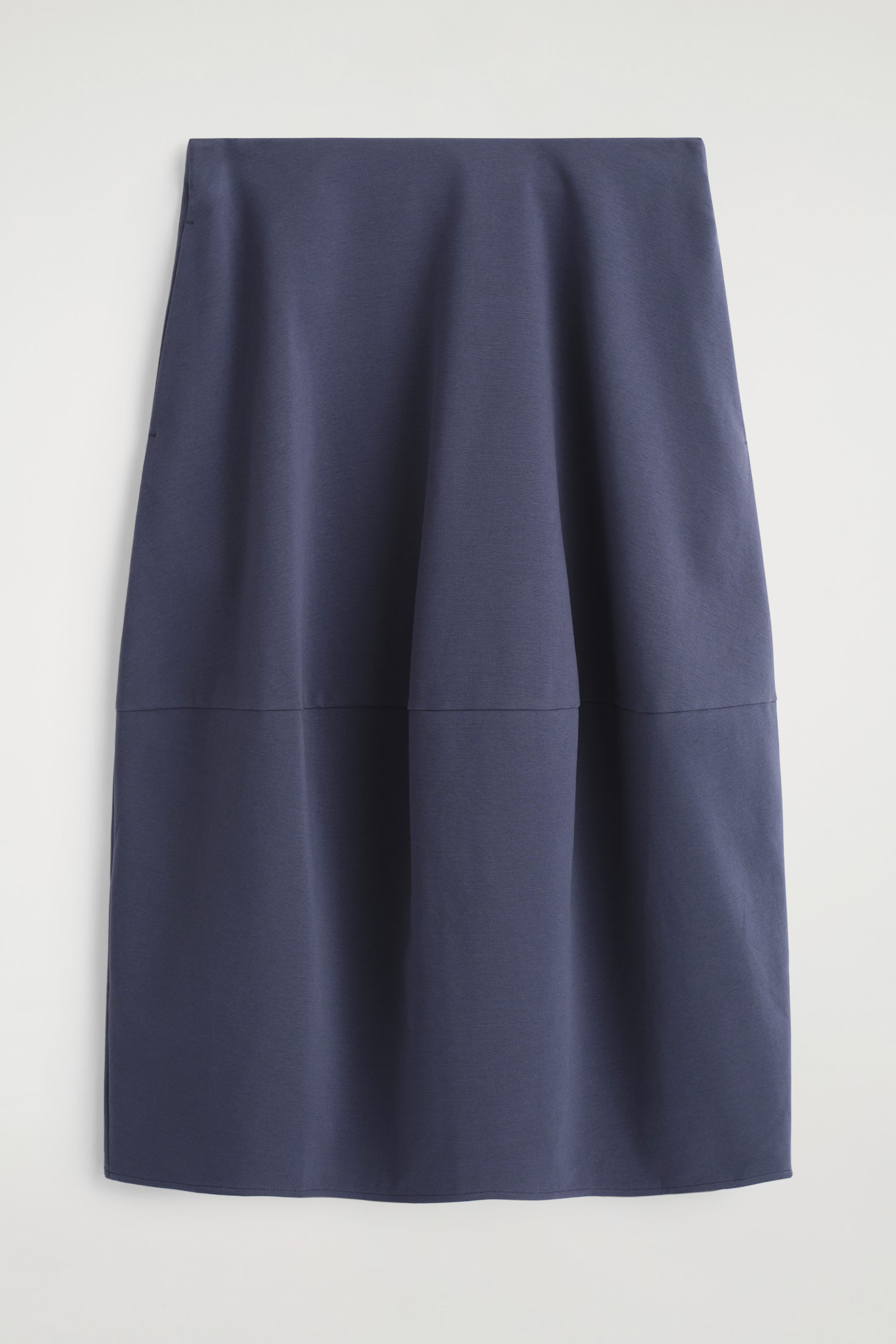 ROUNDED COTTON MIDI SKIRT - NAVY | COS | COS (EU)
