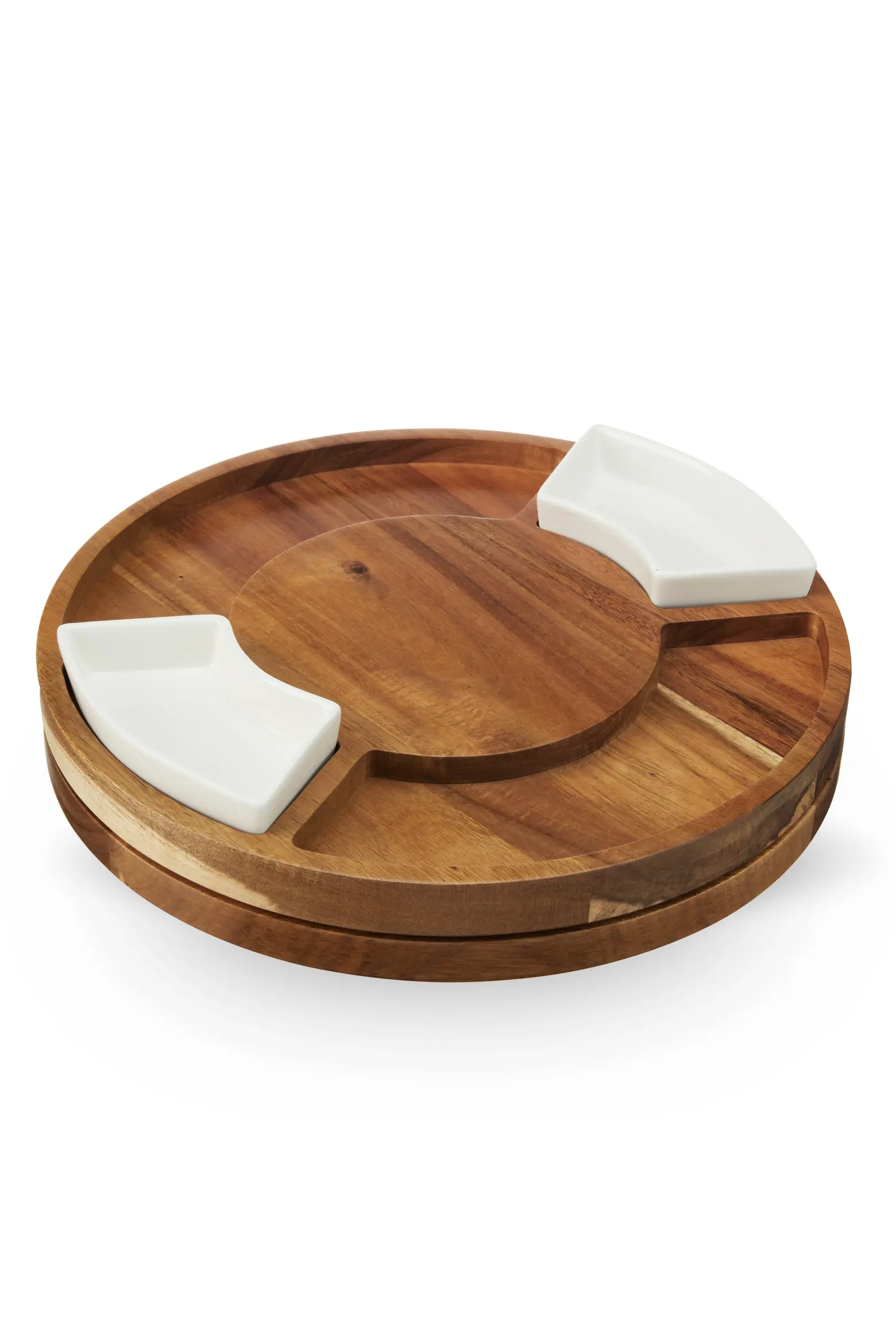 Acacia Wood Rotating Charcuterie Board with Ceramic Dishes | Nordstrom | Nordstrom