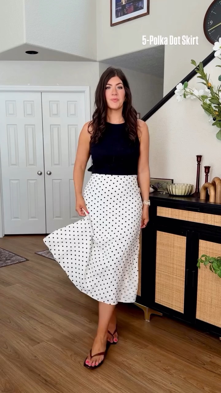 5-Polka Dot Skirt
Medium 

#LTKMidsize #LTKTall #LTKSaleAlert
