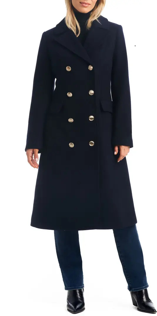 Vince Camuto Double Breasted Flare Coat | Nordstrom | Nordstrom