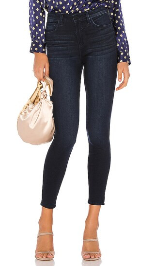 Margot High Rise Skinny in Marino Blue | Revolve Clothing (Global)