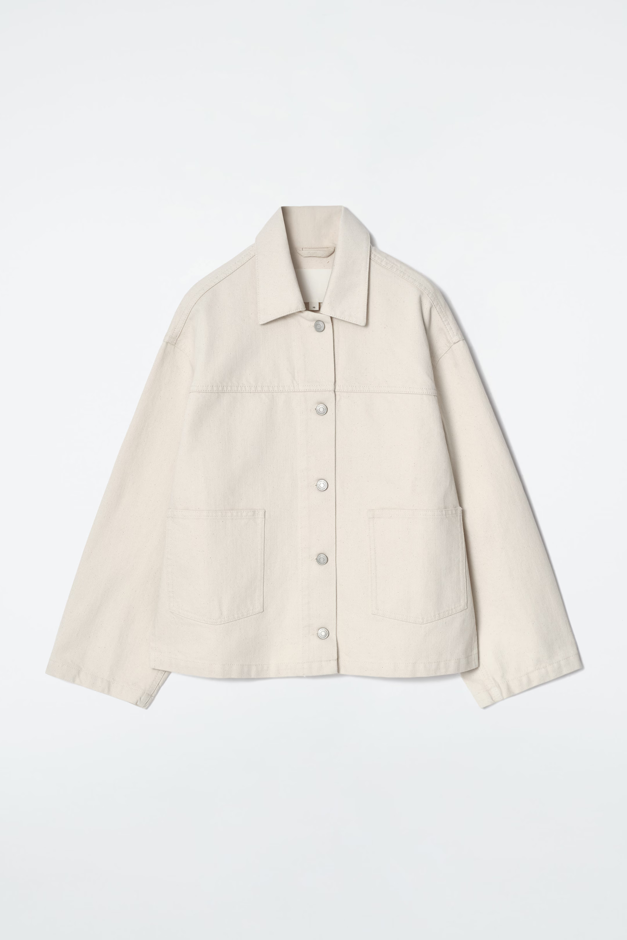 BOXY DENIM JACKET - ECRU | COS | COS UK