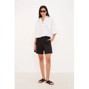 Camisa Cropped Ampla BRANCO | OffPremium (BR)