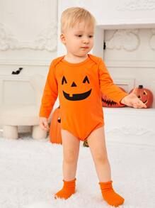 Baby Halloween Print Bodysuit & Hat
   SKU: sa2206107904930122      
          (50 Reviews)
     ... | SHEIN