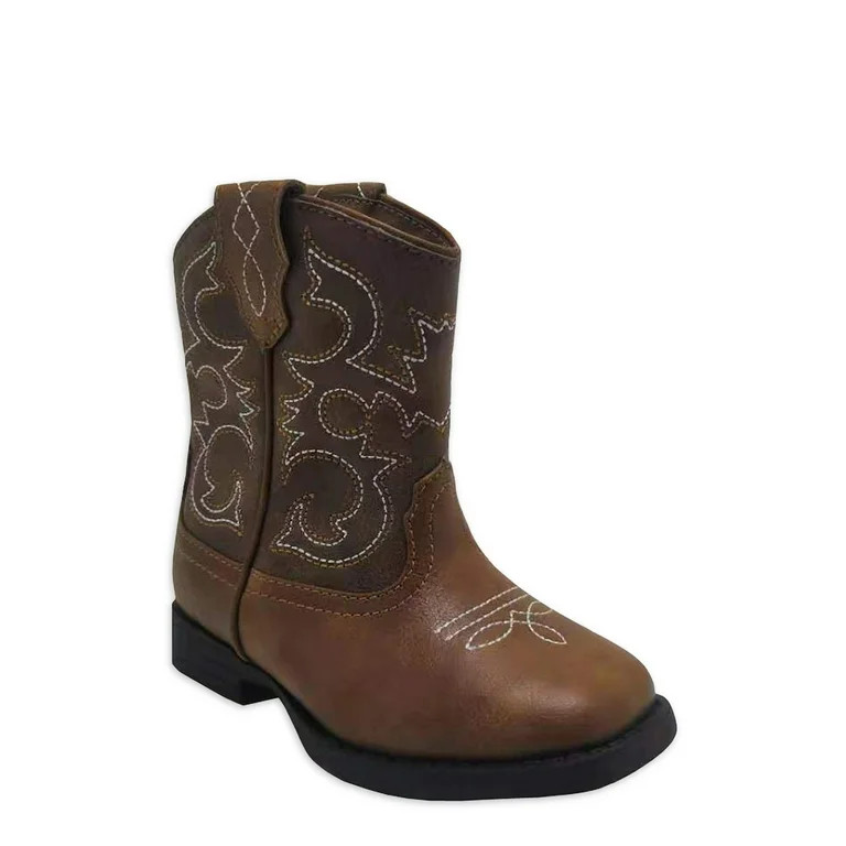 Wonder Nation Toddler Boy Western Boots, Size 7-12 | Walmart (US)