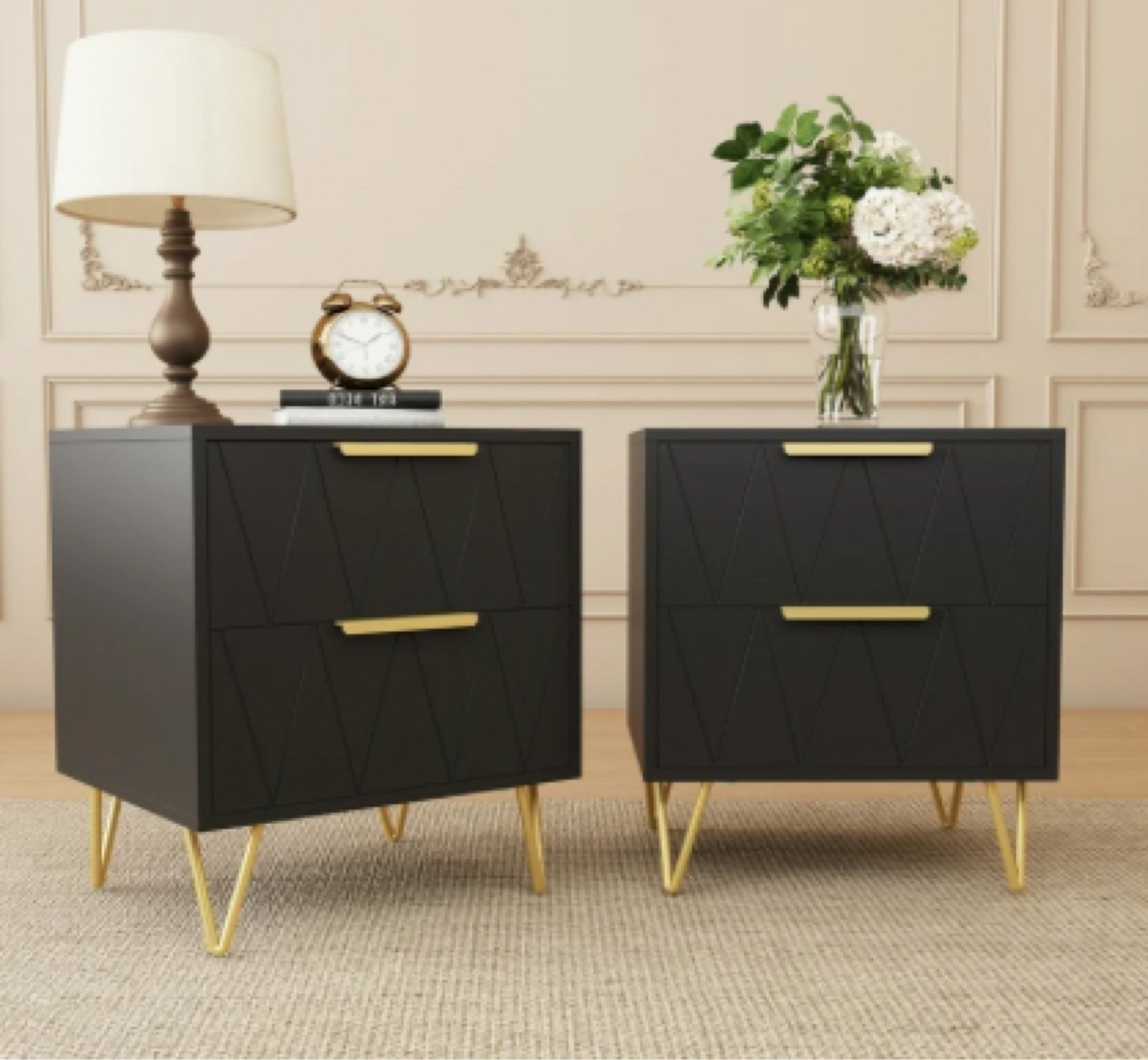 Modern black side table for living room or bedroom. 

#homedeco
#walmarthome

#LTKhome
