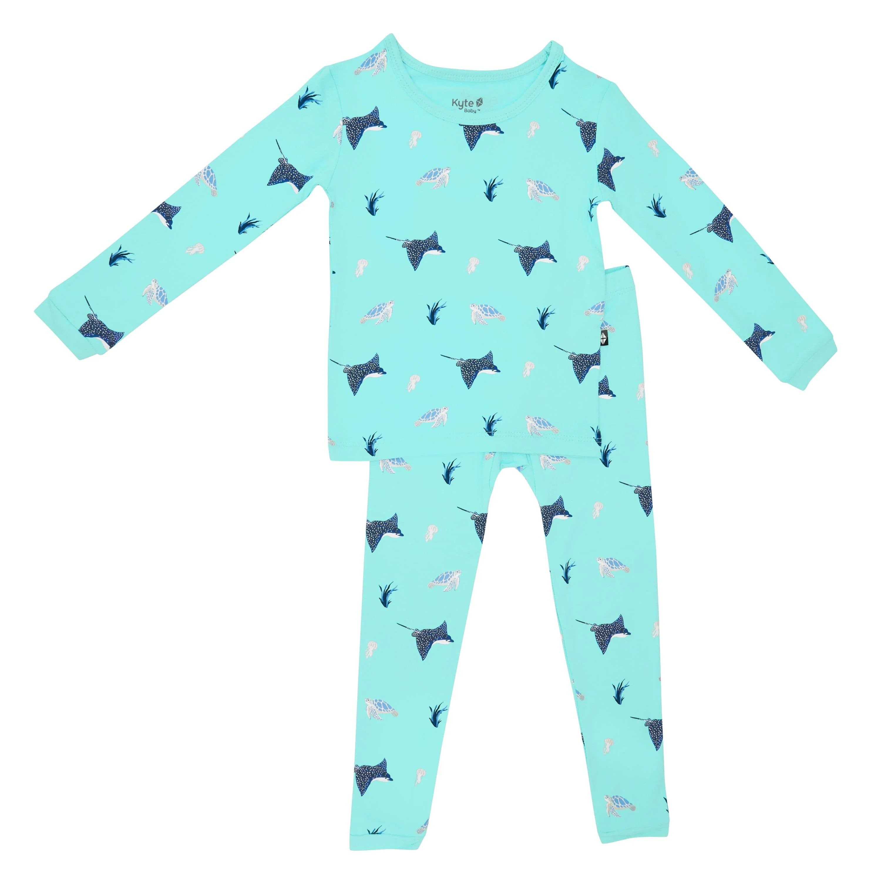 Long Sleeve Pajamas in Eagle Ray | Kyte BABY