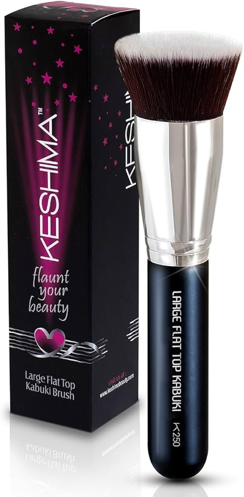 Large Flat Top Kabuki Foundation Brush By Keshima - Premium Makeup Brush for Liquid, Cream, and P... | Amazon (US)