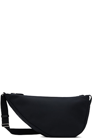 The Row - Black Slouchy Banana Two Bag | SSENSE