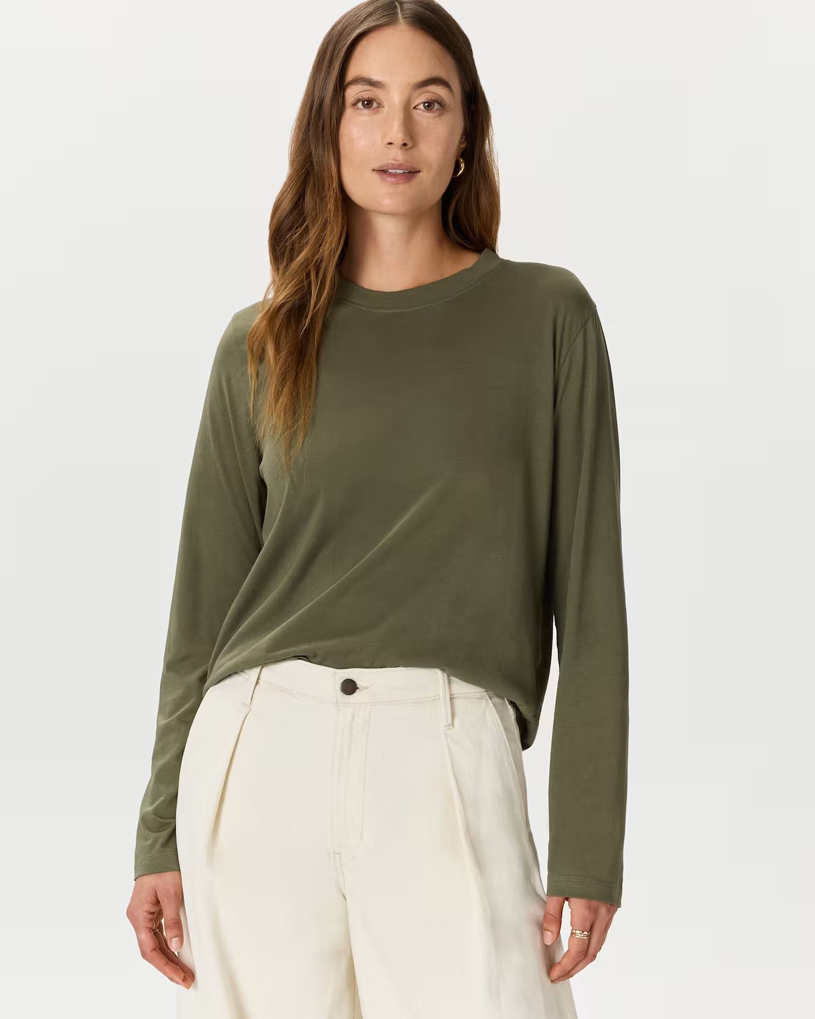 Cotton Modal Relaxed Long Sleeve Tee | Quince