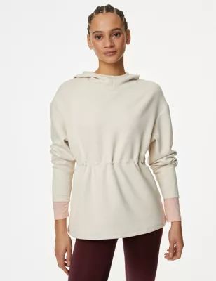 Relaxed Yoga Longline Hoodie | Marks and Spencer US