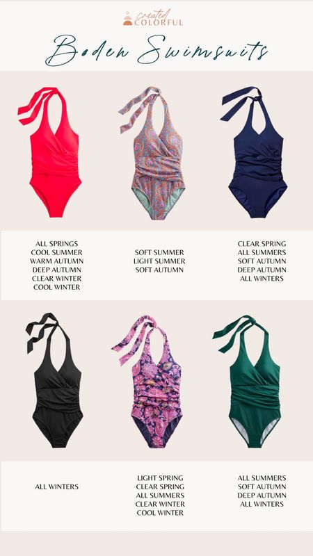 @boden_clothing has many swimsuit options available for every palette! Here’s the swimsuit I wore in my IG stories, along with the other color options in the same style. 

#BodenByMe #Boden #liketkit 

#LTKSeasonal #LTKswim