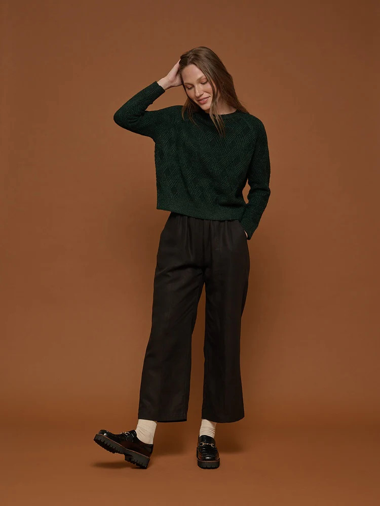 Orchard Crewneck Sweater Evergreen | Tradlands