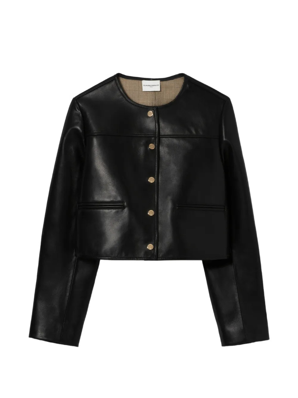 Claudie Pierlot leather jacket - Black | Farfetch Global