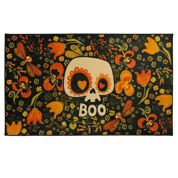 Mohawk® Home Prismatic Flower Boo Skull Rug | Kohl's