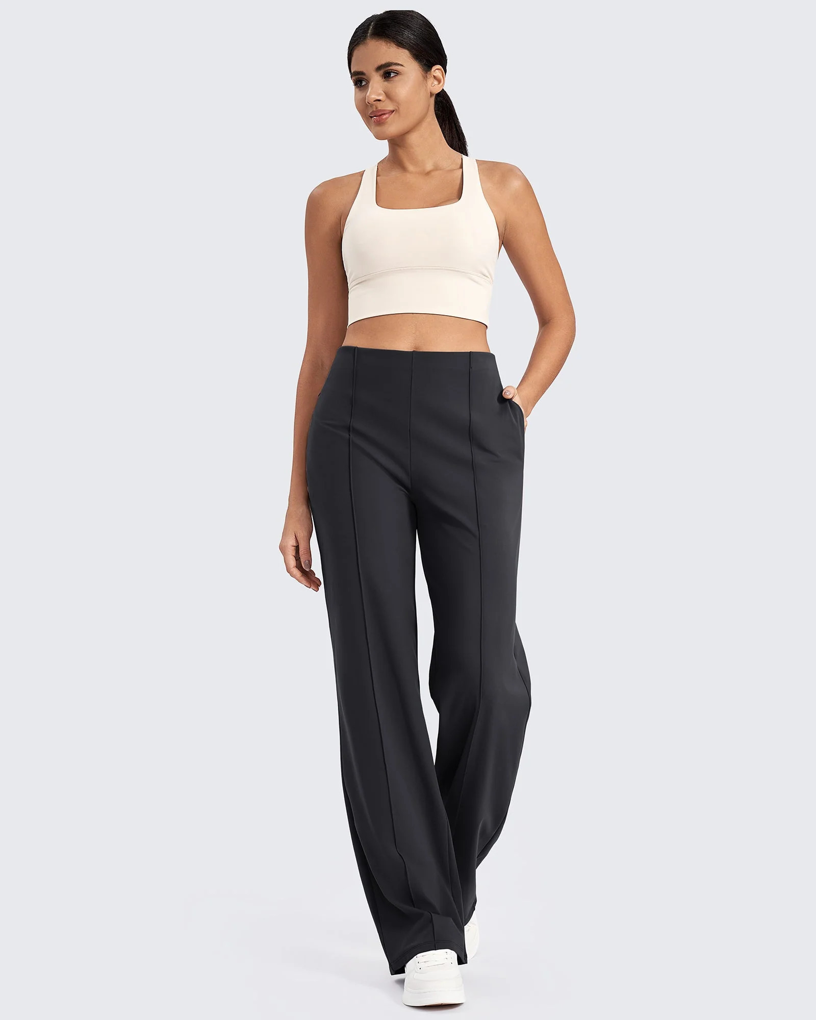 High Waisted Office Pants – Elegant Business Trousers | G4Free | g4free activewear