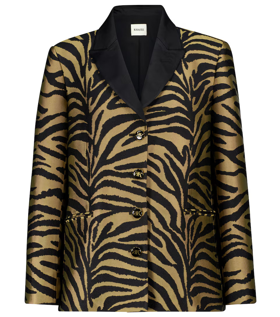 Joan zebra-print twill blazer | Mytheresa (INTL)