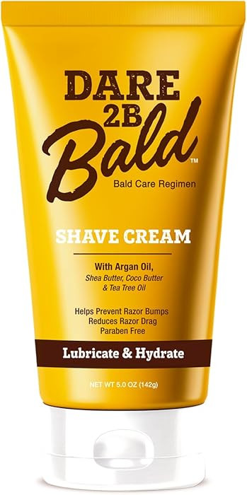 Dare 2B Bald Shaving Cream Sensitive Skin for Men | Natural Shaving Cream with Argan Oil, Shea Bu... | Amazon (US)