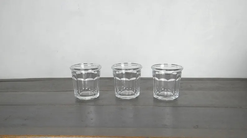 Set of 3 Vintage Jam Pots, Clear Glass Jars, Conical Jelly Jar, Small Size: 17,5cl - Etsy | Etsy (Global)