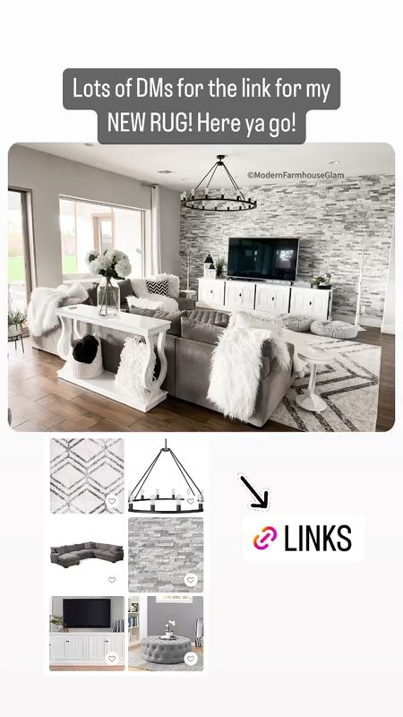 Great room, Family room, Livingroom, Home decor, sectional sofa couch, tufted ottoman, neutral area rug, furniture, media console table, home accents

Rugs in our home familyroom Livingroom neutral home decor white black grey shag plush washable 

#LTKSale #LTKsalealert #LTKhome