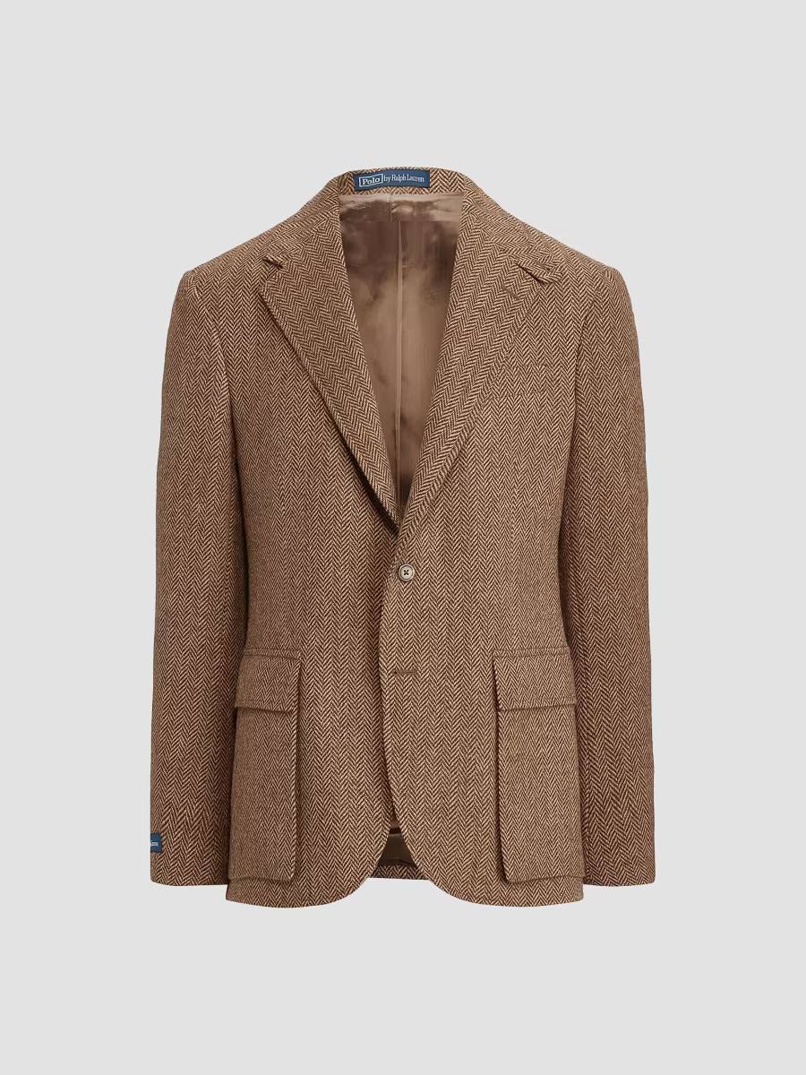 RL67 Herringbone Wool Two-Button Sport Coat | Saks Fifth Avenue