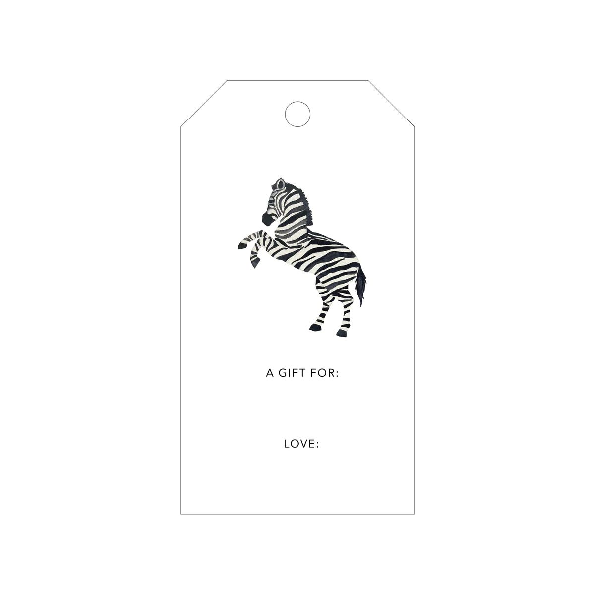 Zebra Gift Tags | Britt +Beks