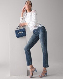 High-Rise Sculpt Straight Jeans | White House Black Market