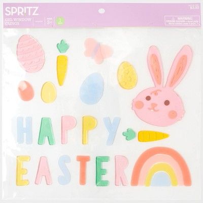 11.5"x14" Easter Gel Cling Happy Easter - Spritz™ | Target