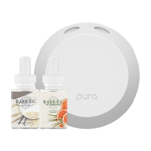 Pura Smart Home Fragrance Device Starter Set - Pura 4 - Scent Diffuser for Home - includes Fragrance Aroma Diffuser - Barr Co Original Scent and Fir & Grapefruit Scent Refills | Amazon (US)