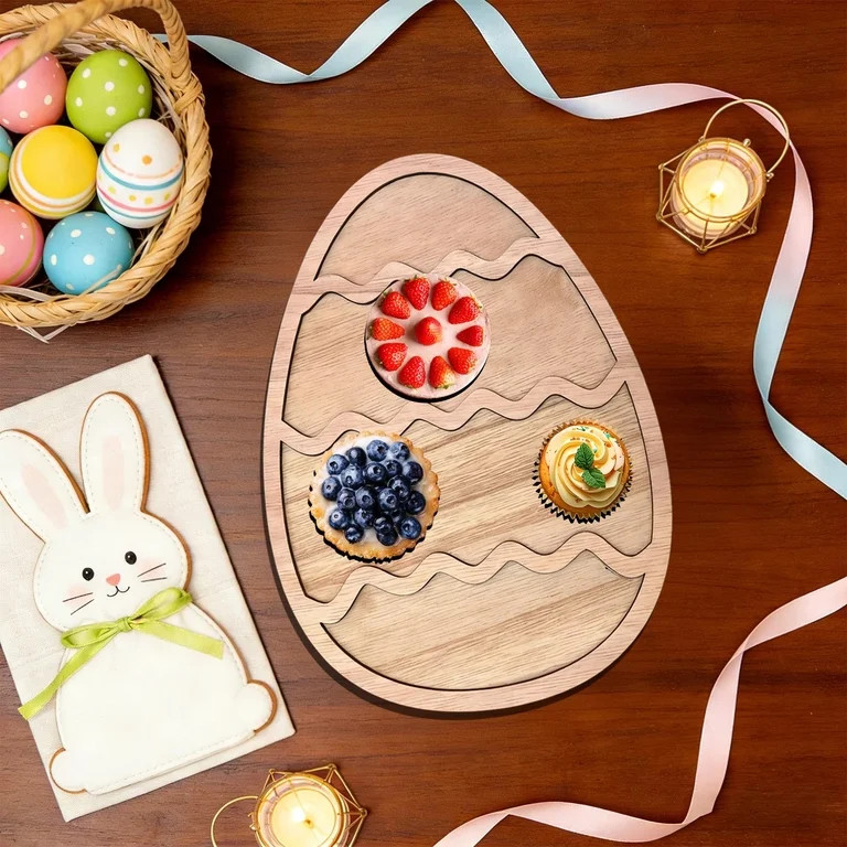 Decorative Cutting Boards,Easter Platter,Charcuterie Board for Easter,Farmhouse Serving Wood Tray... | Walmart (US)
