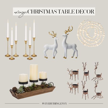 Christmas Table decor ideas from Amazon 🎄

#LTKSeasonal #LTKHoliday