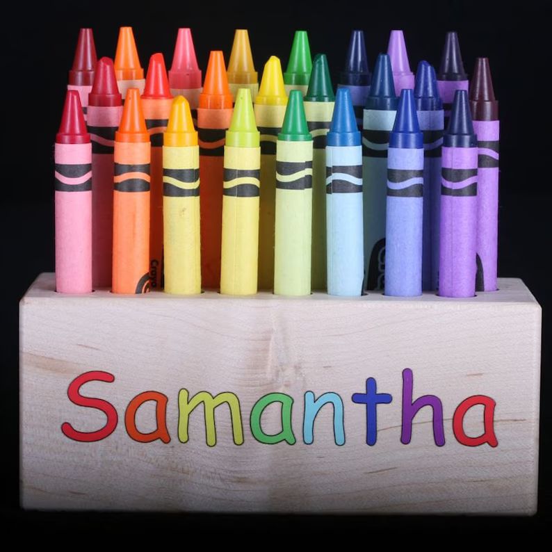 Crayon Block - Personalized | Etsy (US)