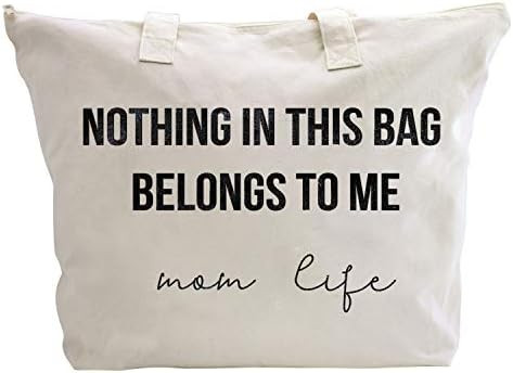 ElegantPark Baby Shower Gifts for New Mom Life Tote Bag Mothers Day Christmas Birthday Gifts for Mom | Amazon (US)