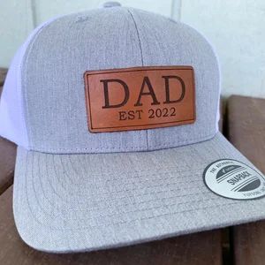 Fathers Day Dad Est 2022 Hat Christmas for Dad Made With Real | Etsy | Etsy (US)