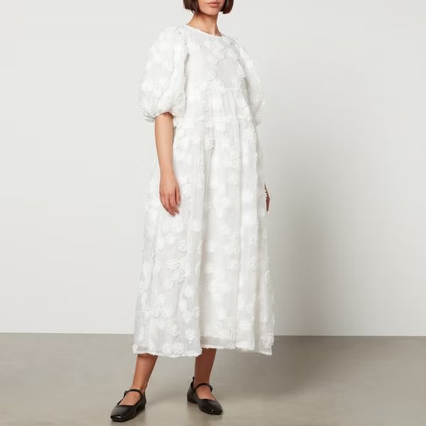 Sister Jane Dream Hazelnut Floral-Jacquard Midi Dress | The Hut (UK)