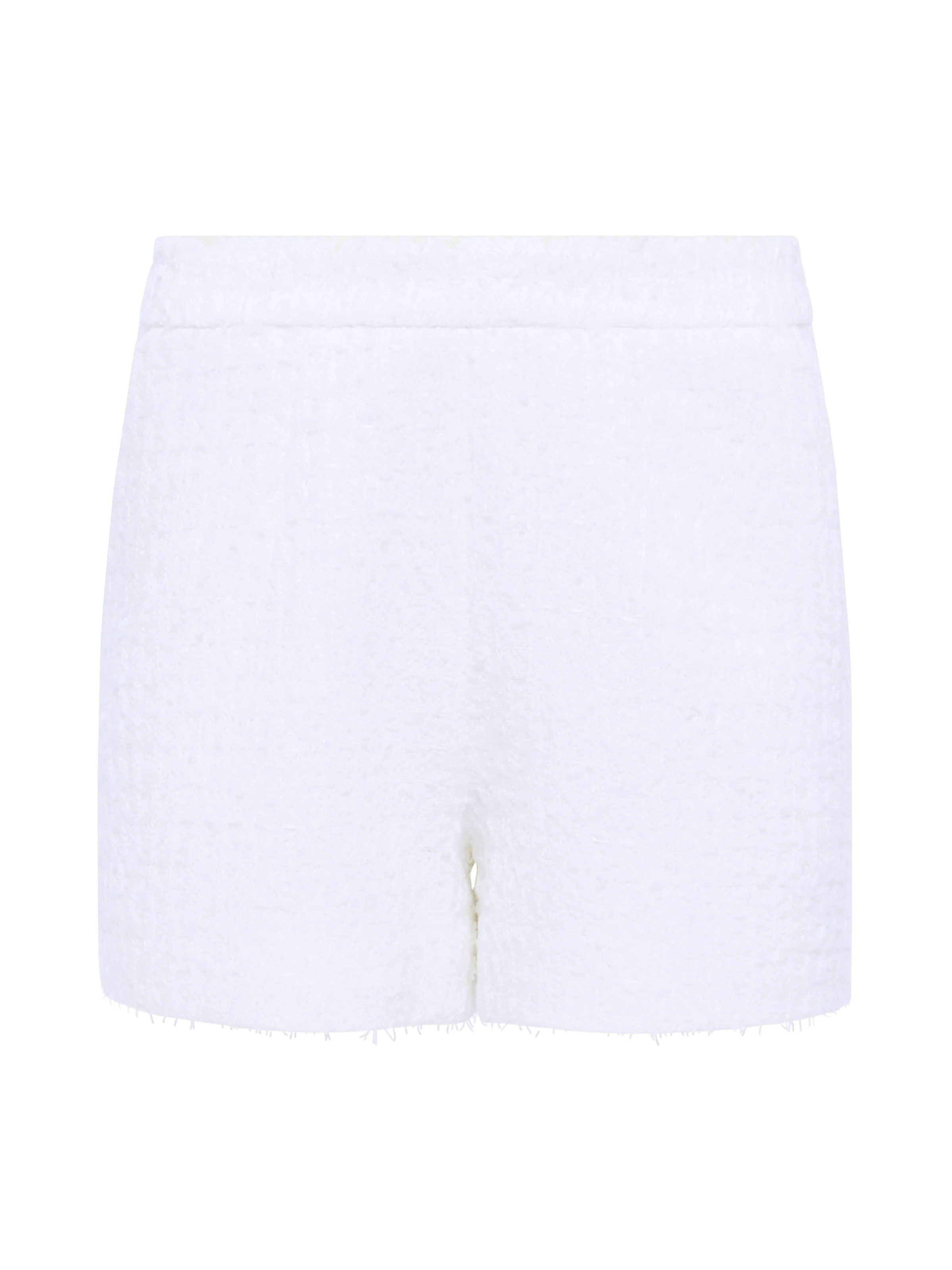 L'AGENCE Ashton Tweed Short in White | L'Agence