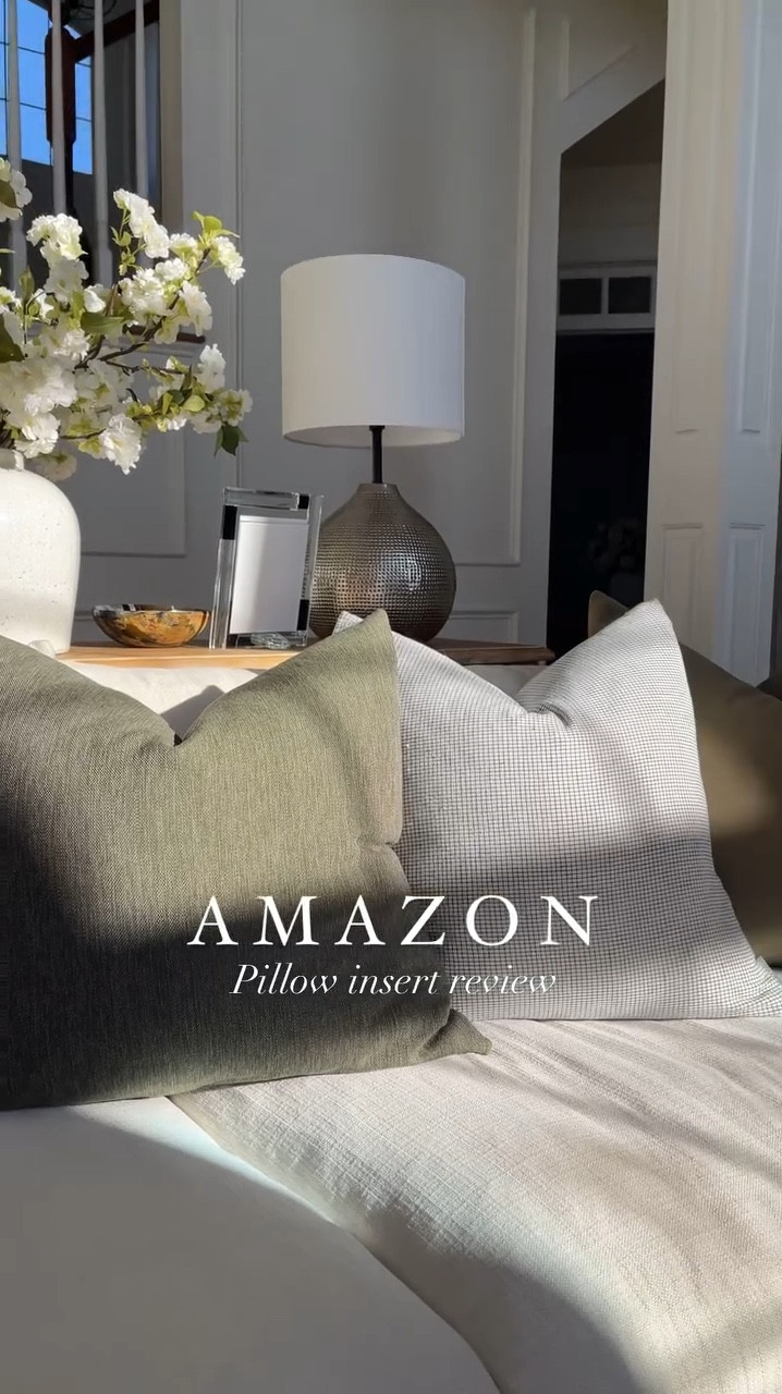Amazon pillow insert review! Tagging all 3 inserts along with the pillow covers! 

#LTKFindsUnder100 #LTKStyleTip #LTKHome