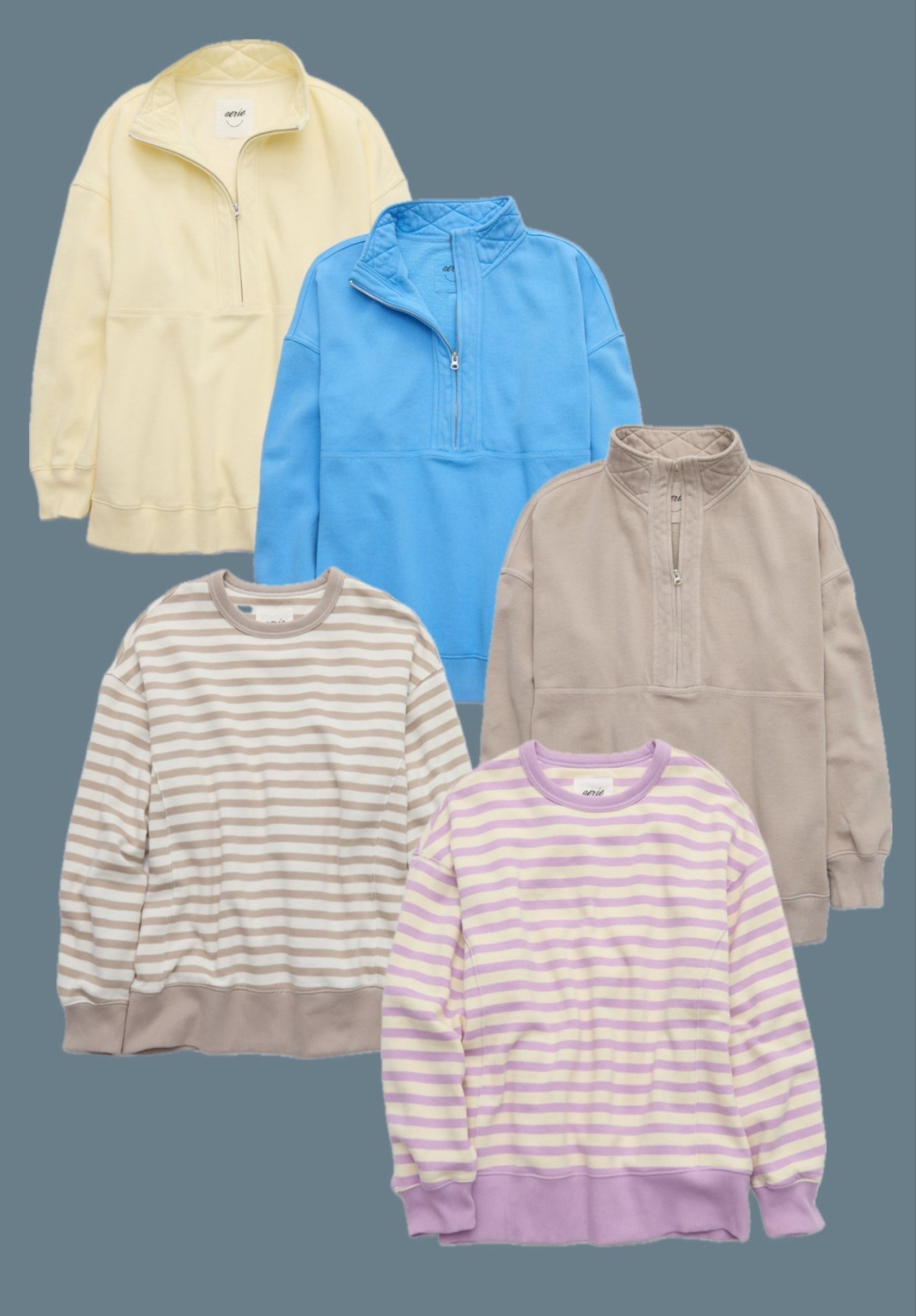 Aerie pregnacy bump friendly pullovers ✨I’m in my third trimester and have been living in these - I size up 2 sizes so they cover my butt and bump (I’m 5’6”)