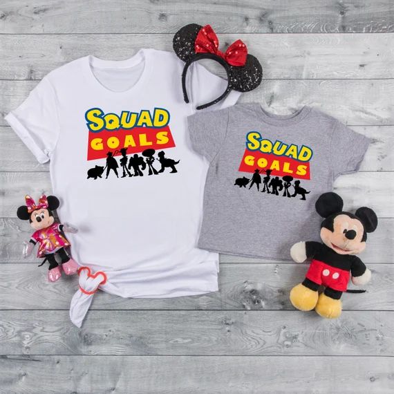 Squad Goals Toy Story Disney Shirt, Matching Disney Shirts, Disney vacation 2022, Disney family s... | Etsy (US)